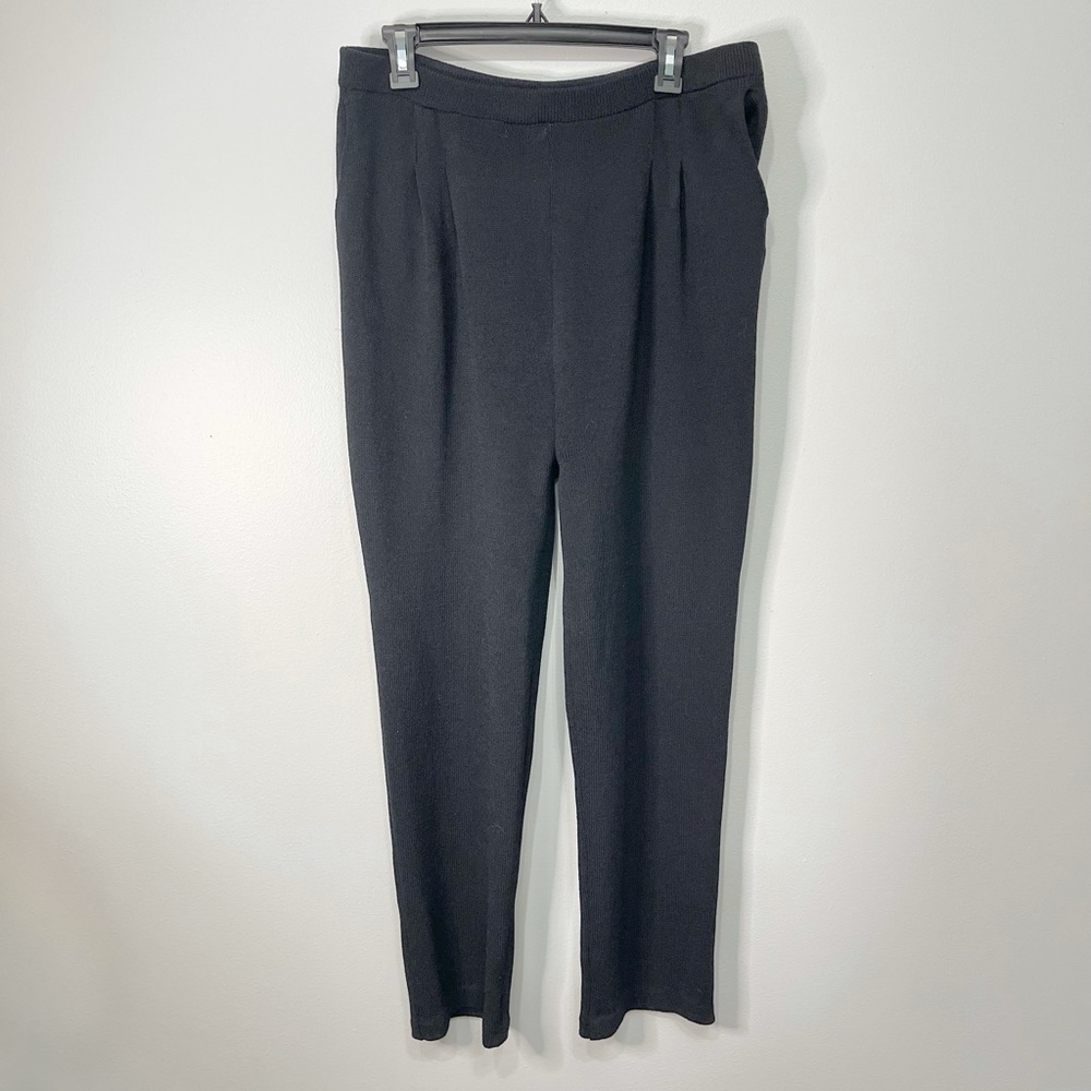 St John Basics Black Knit Pants